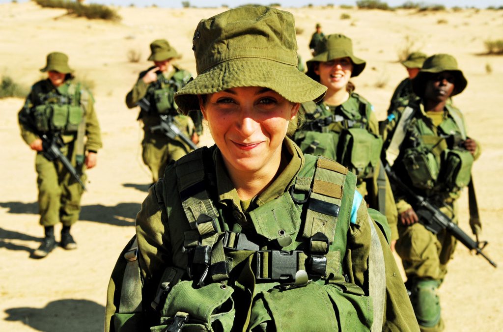 Lady soldier Israel